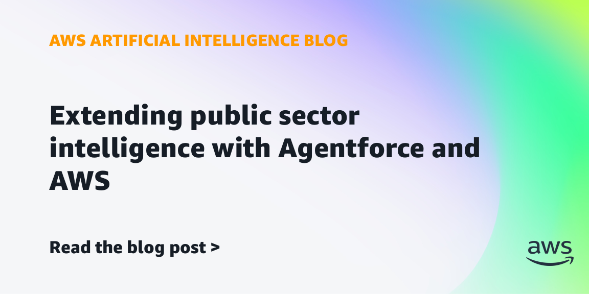 Extending public sector intelligence with Agentforce and AWS