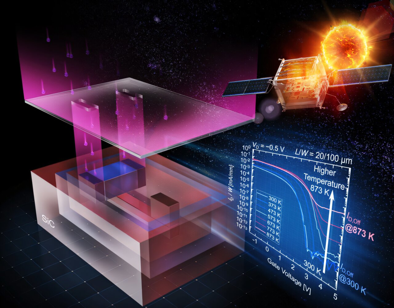 A silicon carbide transistor that operates at 600°C