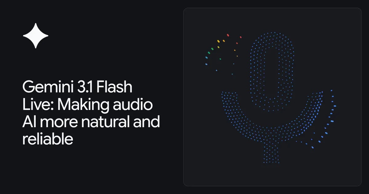 Gemini 3.1 Flash Live: Making audio AI more natural and reliable
