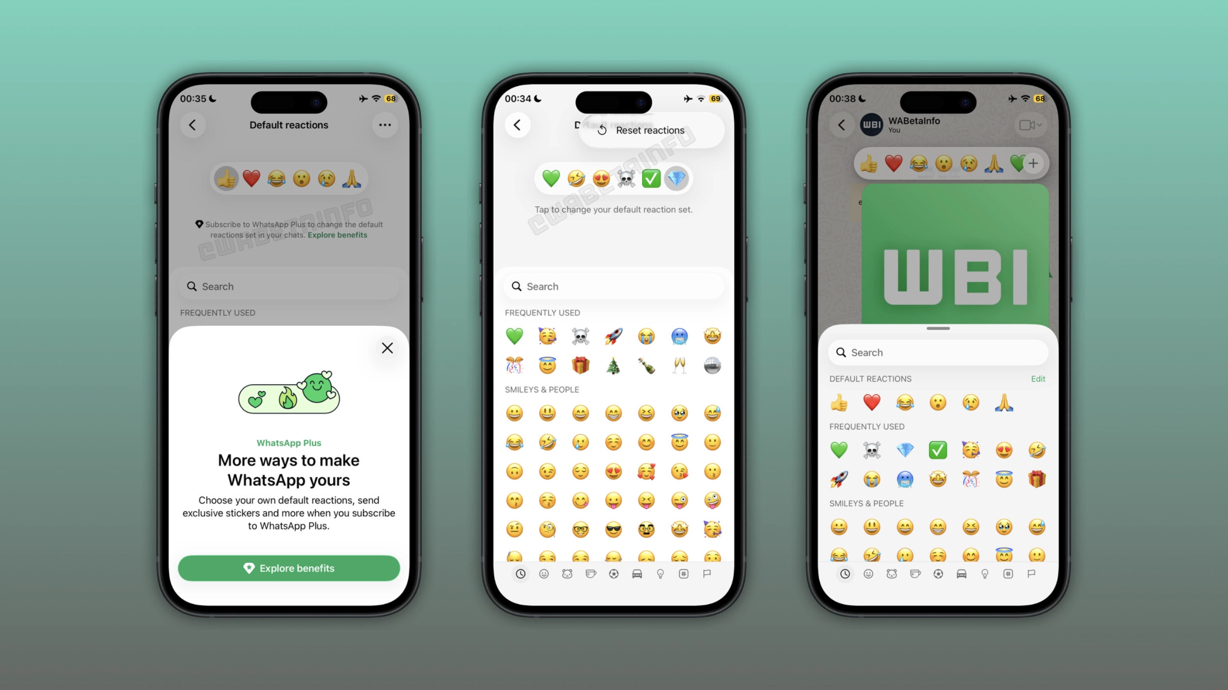 WhatsApp is rolling out custom emoji reactions on iOS
