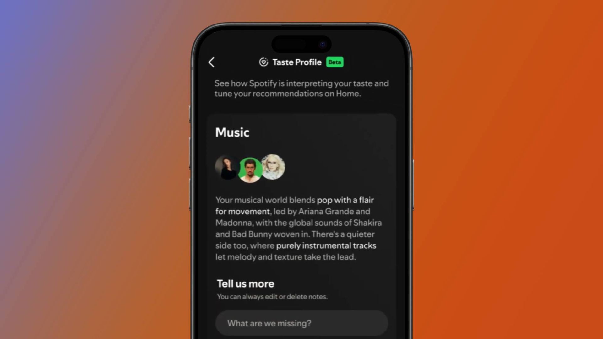 Spotify's Taste Profile tool is now available in beta for US Premium subscribers