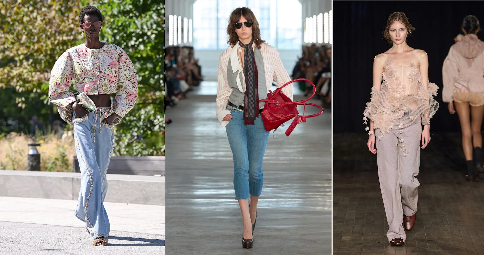 Capri Jeans, Embellished Denim and Color Lead Spring/Summer 2027 Trends at New York Fashion Week