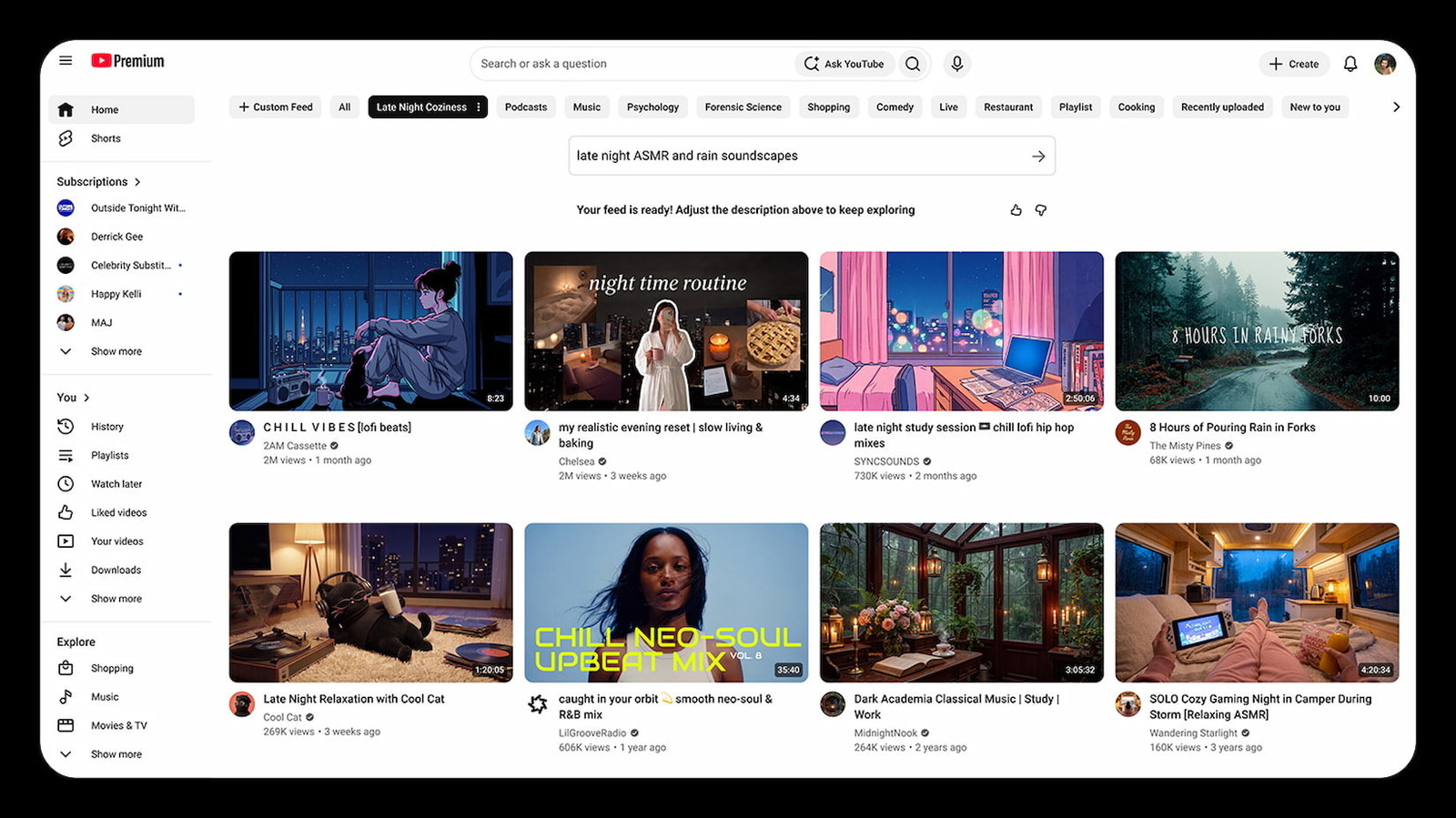 YouTube will soon let you generate custom feeds and use GIFs in comments