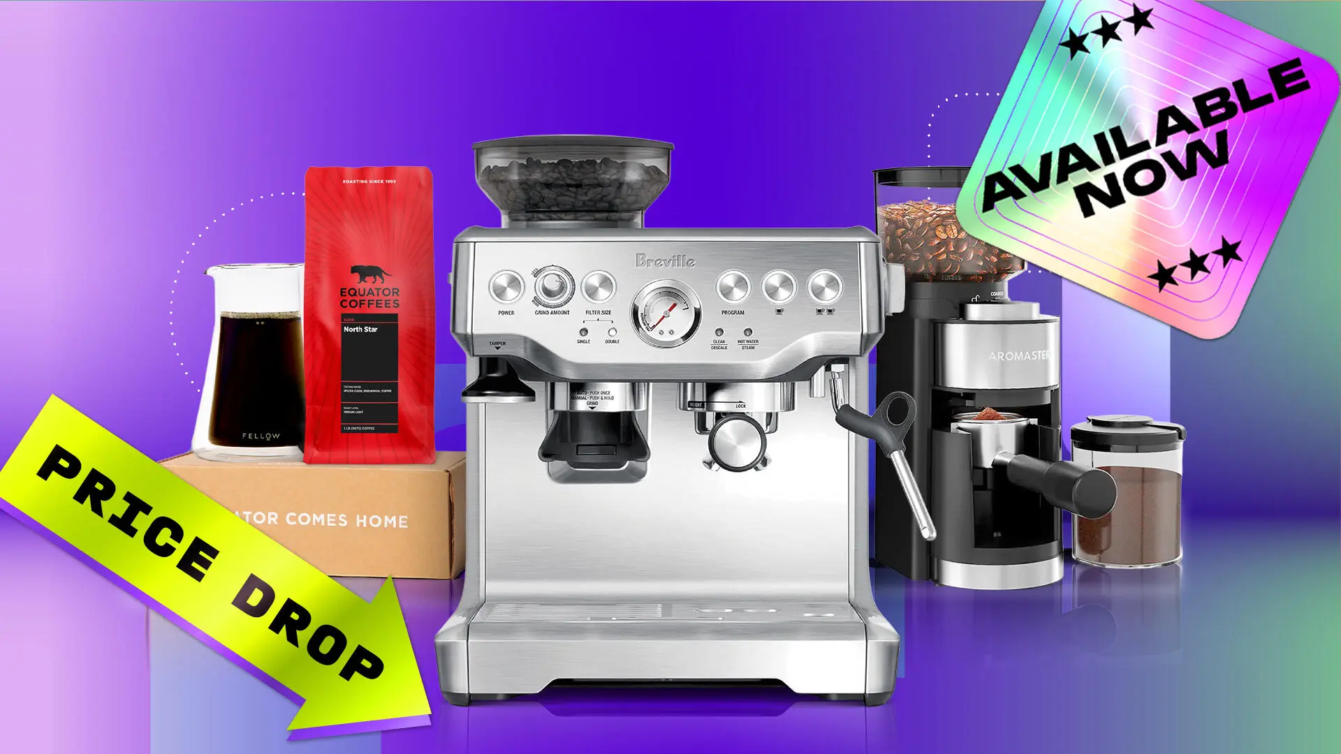 Coffee Aficionados: Save on Espresso Makers, Subscriptions and More