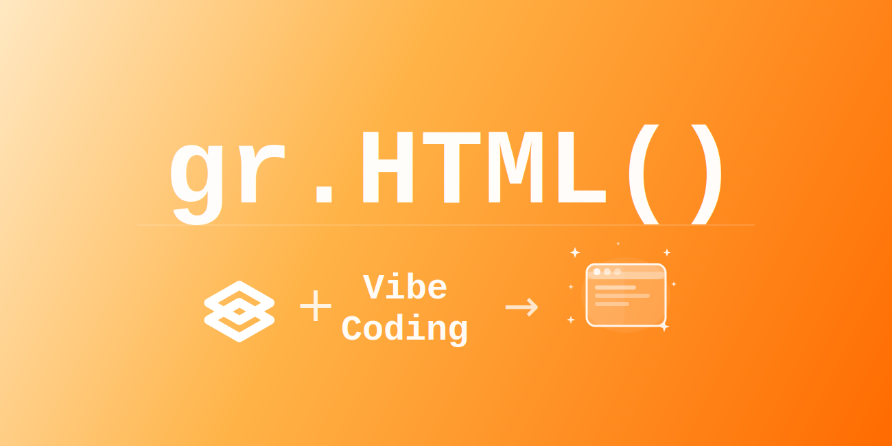 One-Shot Any Web App with Gradio's gr.HTML
