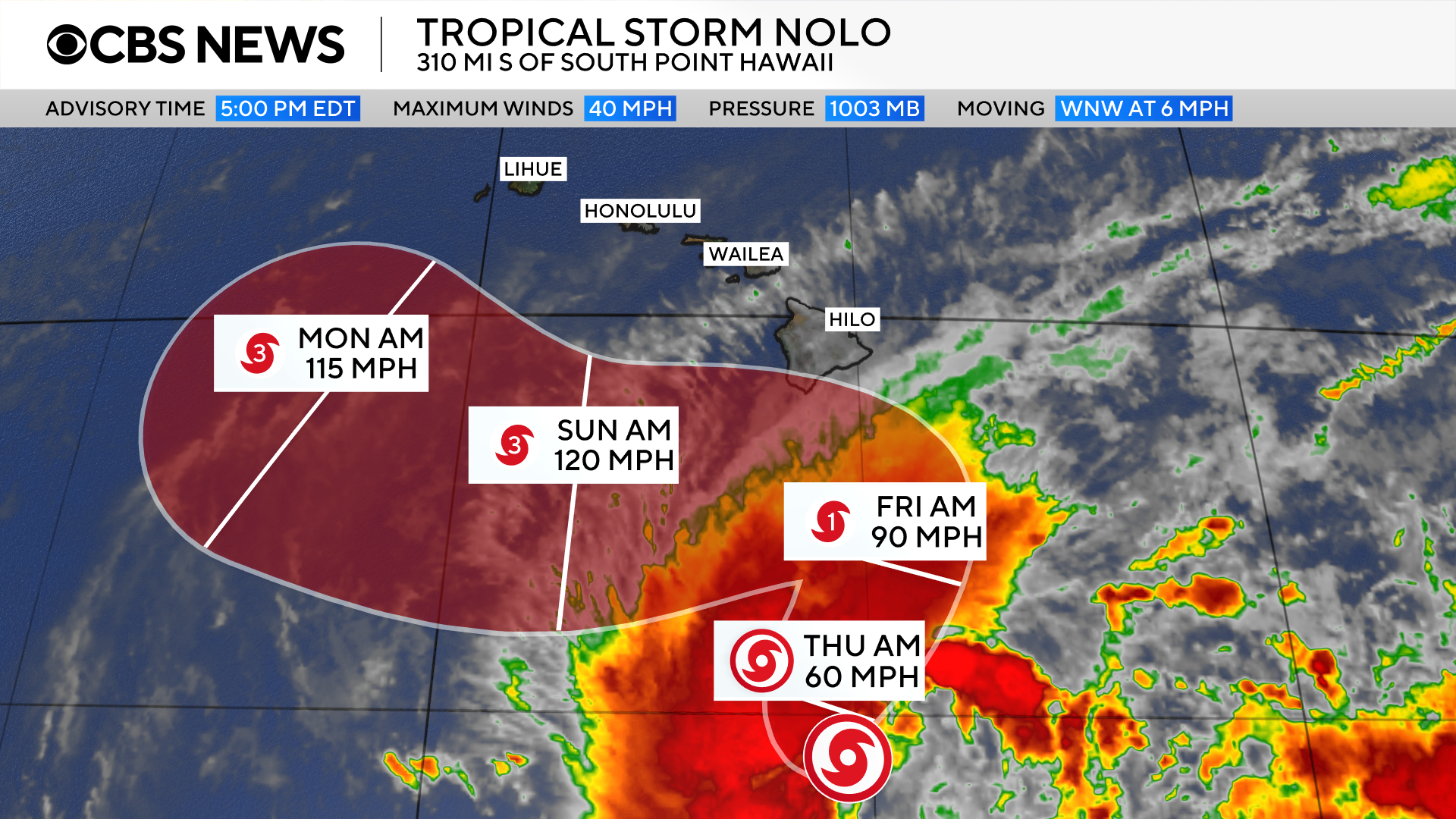 Hawaii braces for up to 35 inches of rain as Tropical Storm Nolo approaches