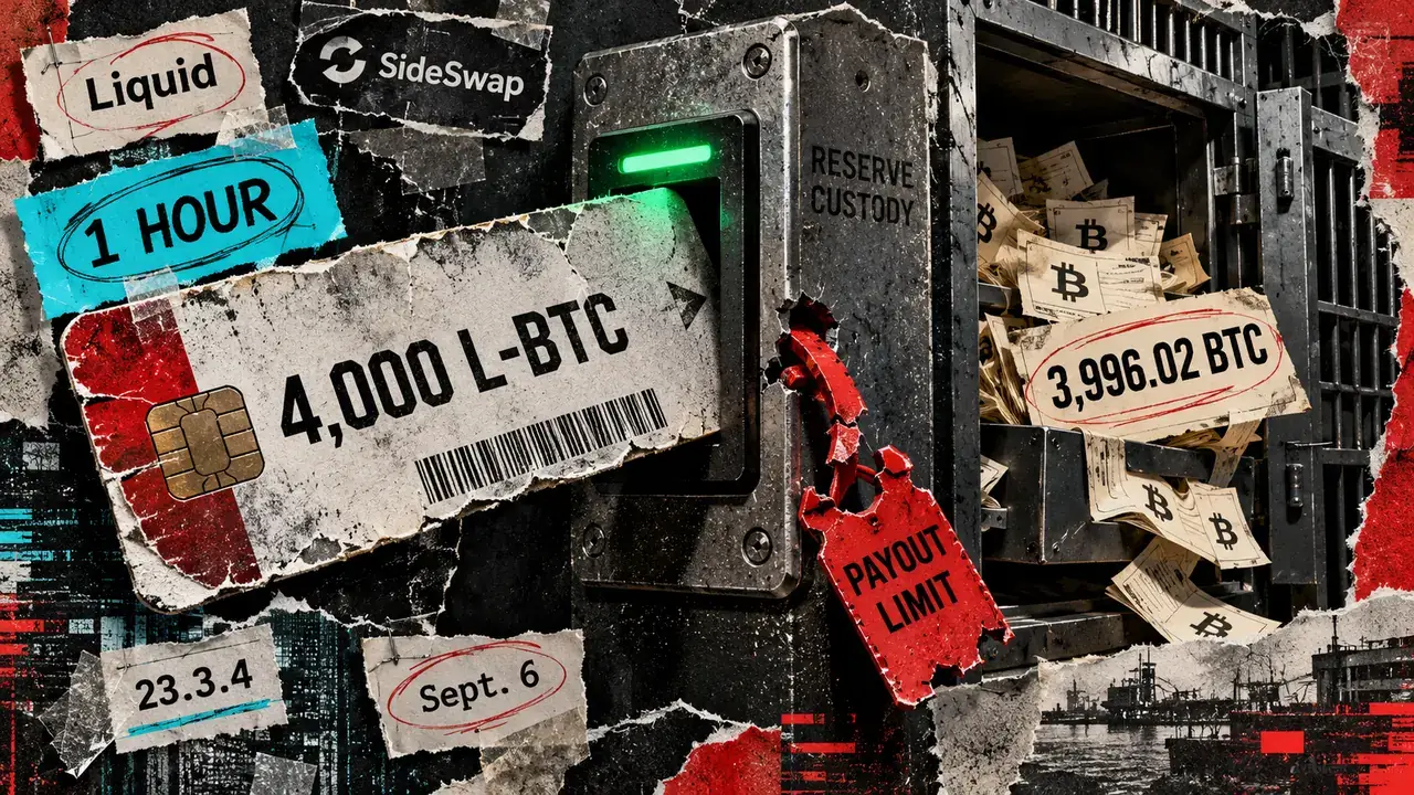 Alpen says AI identified Liquid’s $320M BTC exploit in an hour. Could a payout limit have stopped it?