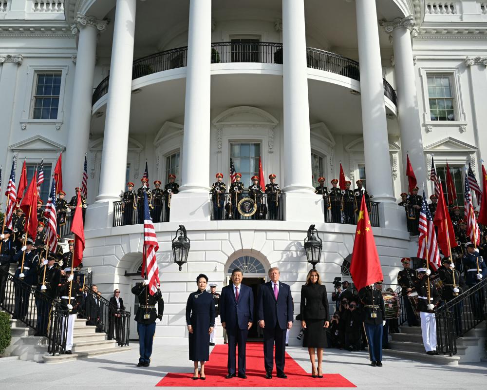 Trump-Xi live updates: leaders of US and China to talk AI and trade in major Washington meeting