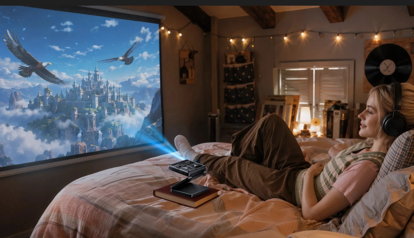 Z-fold pocket projector levels up to Full HD