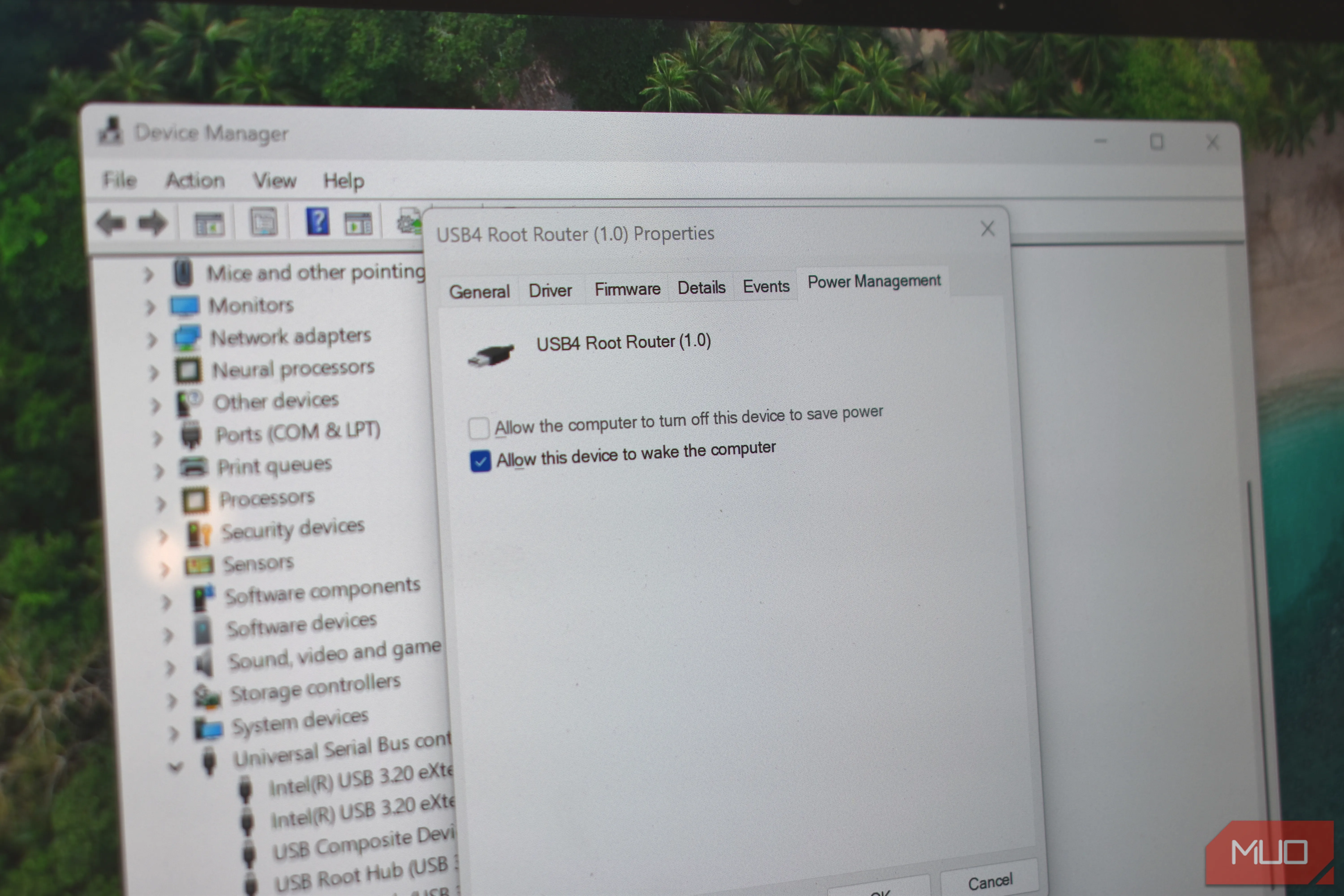 I turned off USB4 power management, and my transfer speeds jumped from 500Mbps to 2,400Mbps