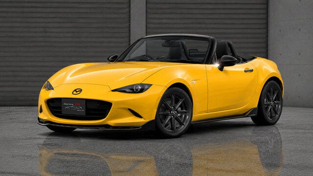 Japanese Mazda Fans Are Getting a Bright-Yellow Miata Roadster