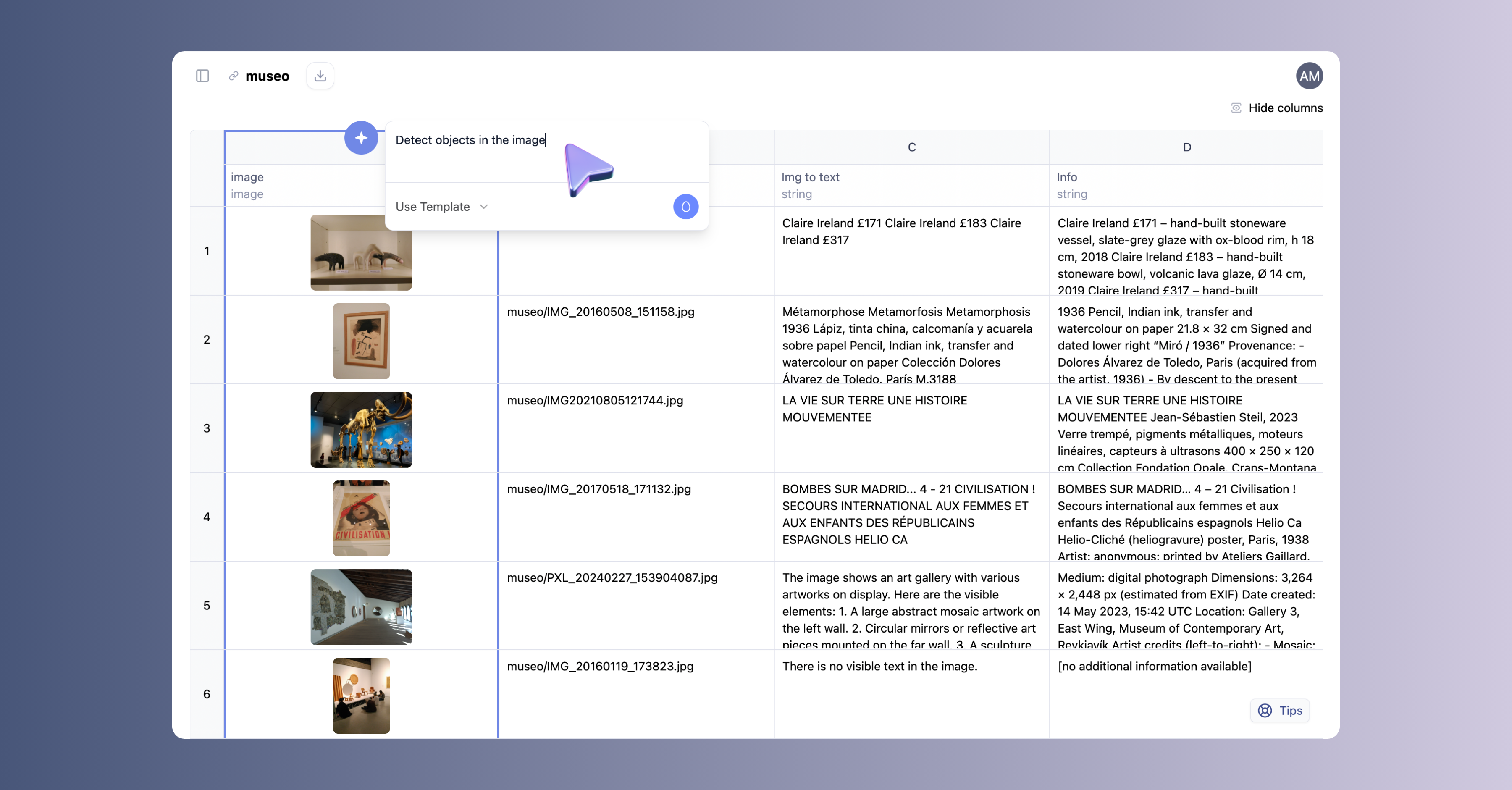 Unlock the power of images with AI Sheets