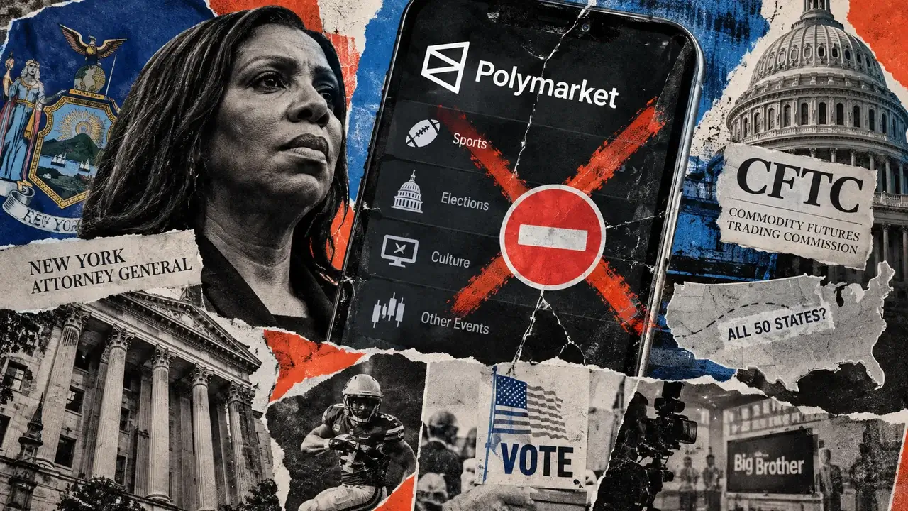 New York sues Polymarket, seeks triple gains and $100,000 penalties over prediction markets