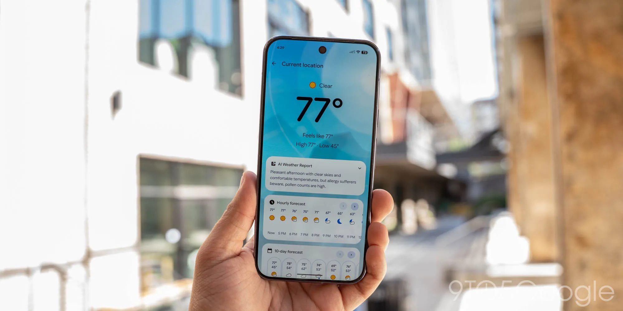 Pixel Weather homescreen widget adds manual refresh button