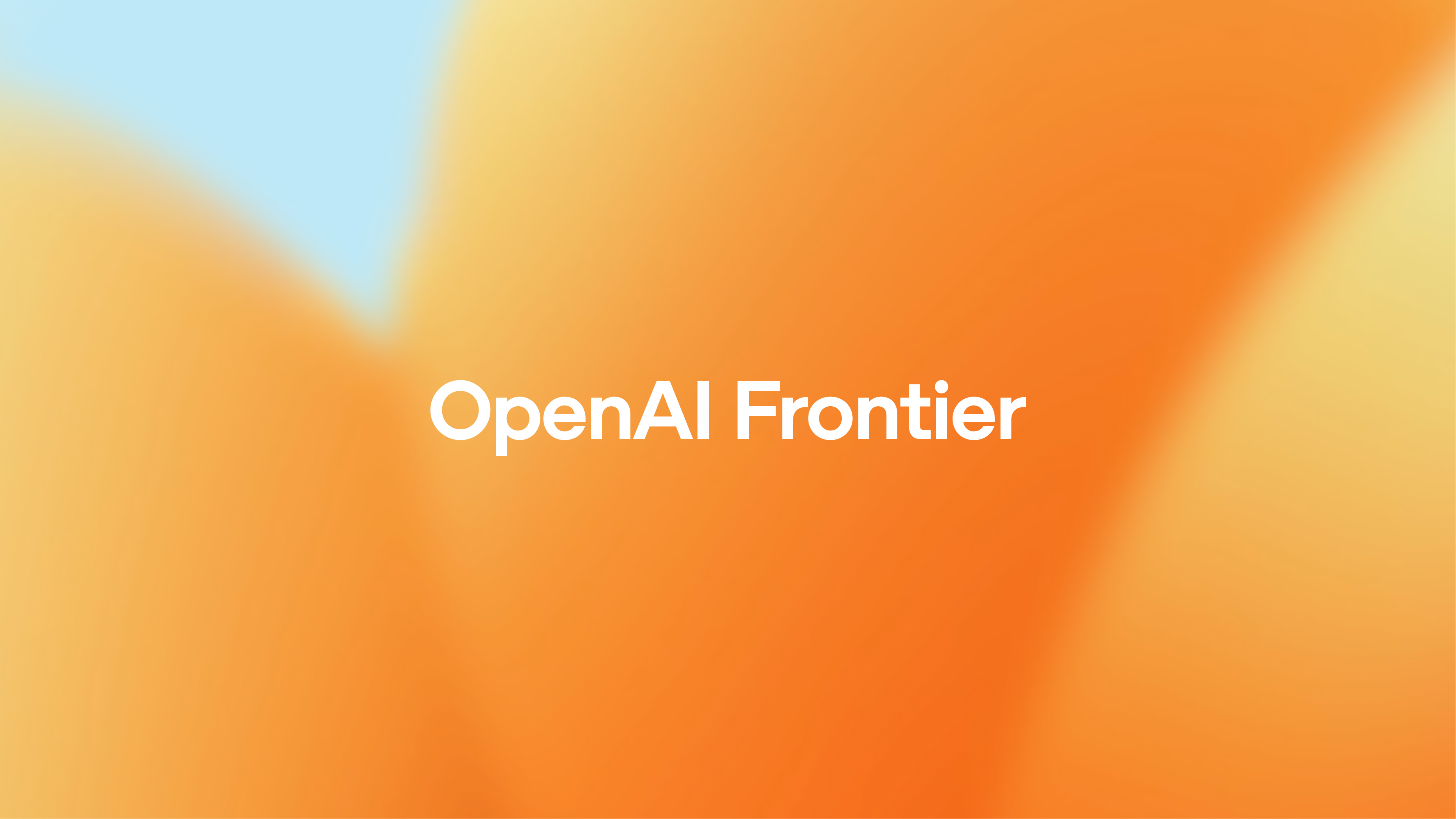 Introducing OpenAI Frontier