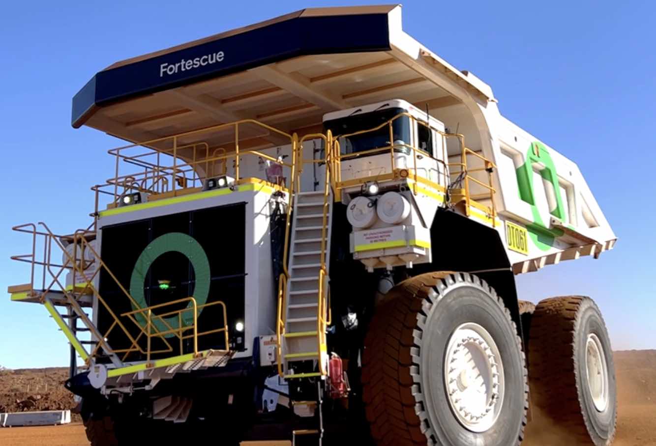 The simple tricks Fortescue is using to convert its fleet of giant diesel haul trucks to full battery electric