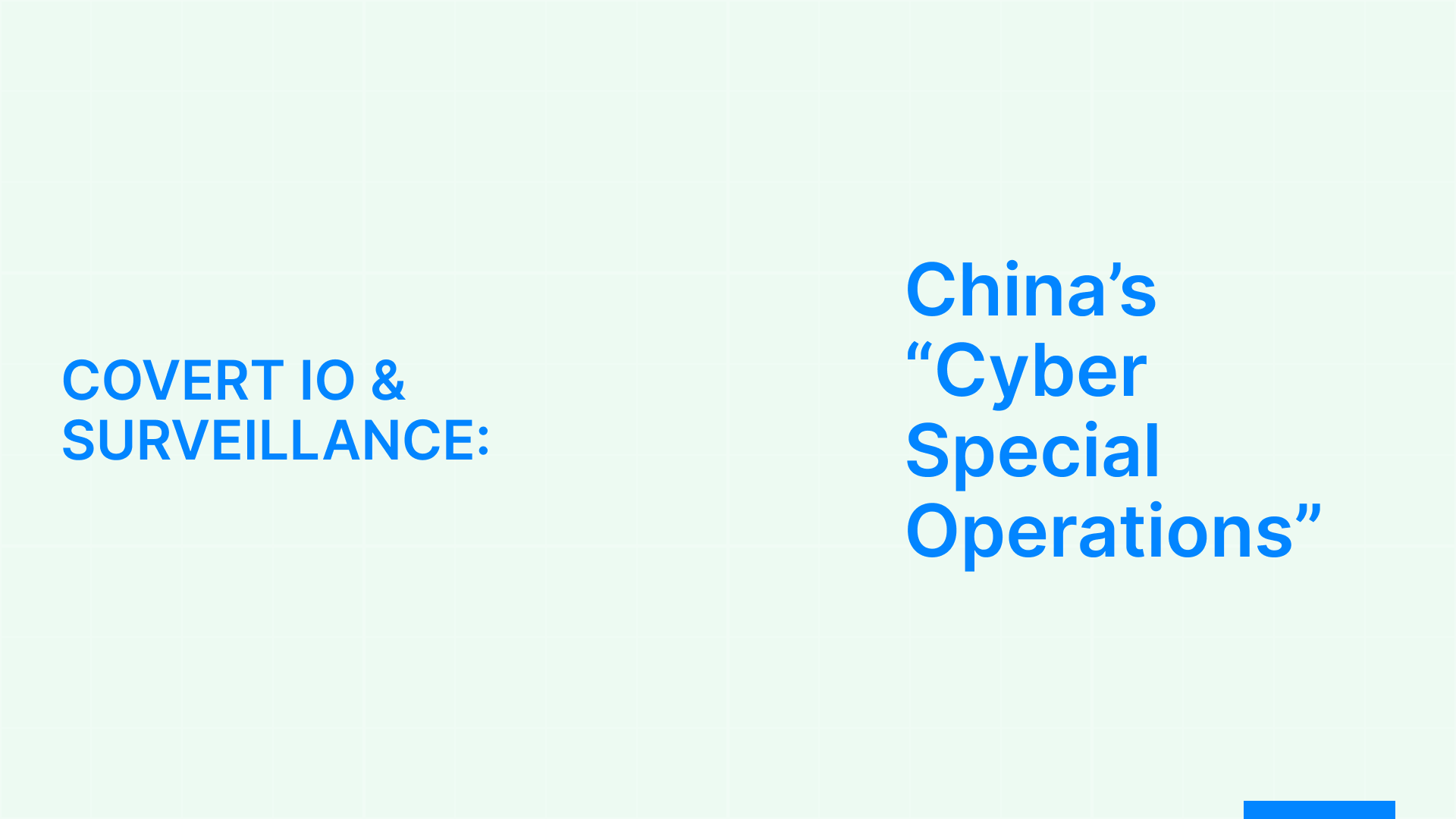 “Cyber Special Operations”: China-linked influence planning