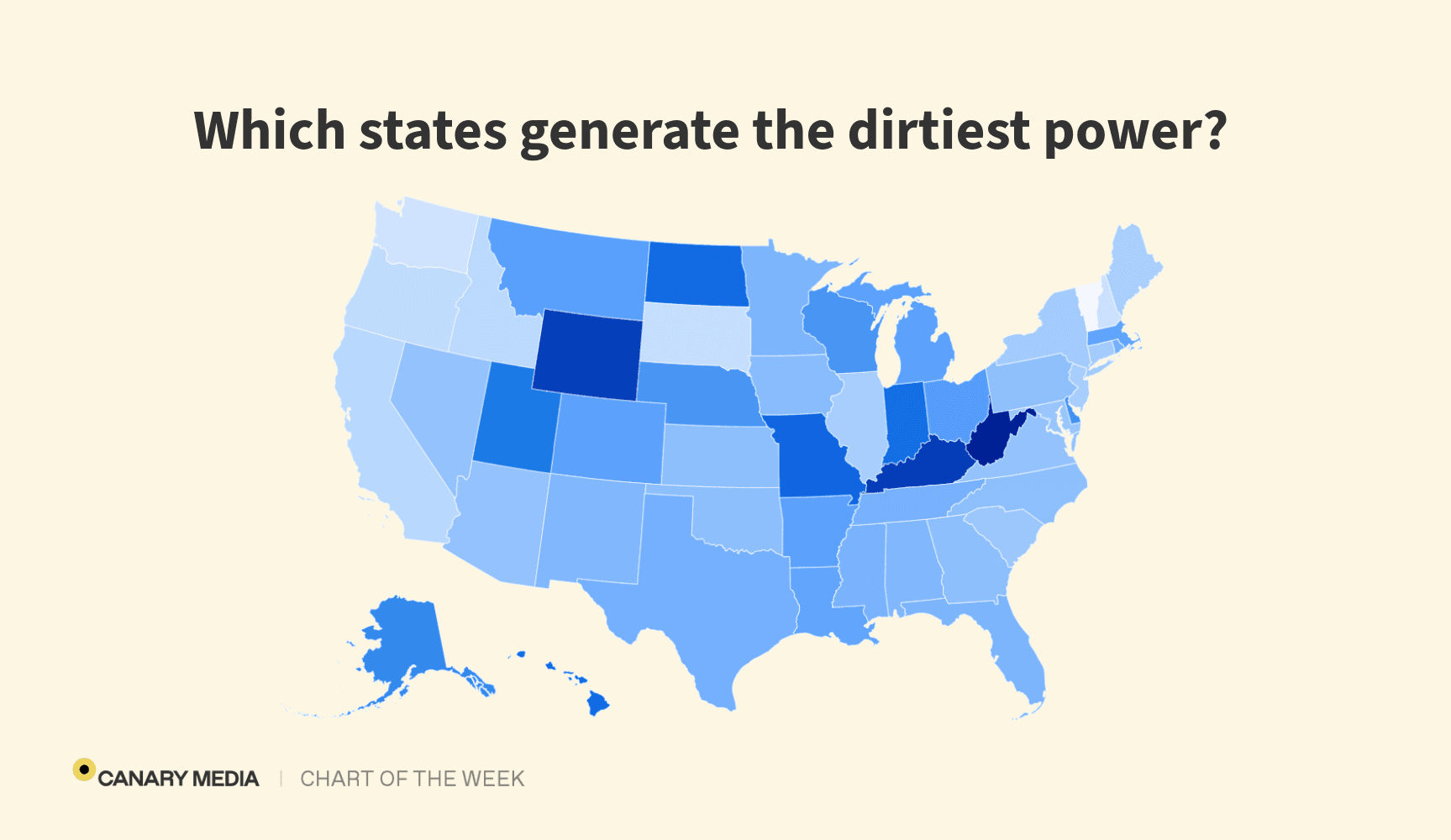 How dirty is the power generated in your state?