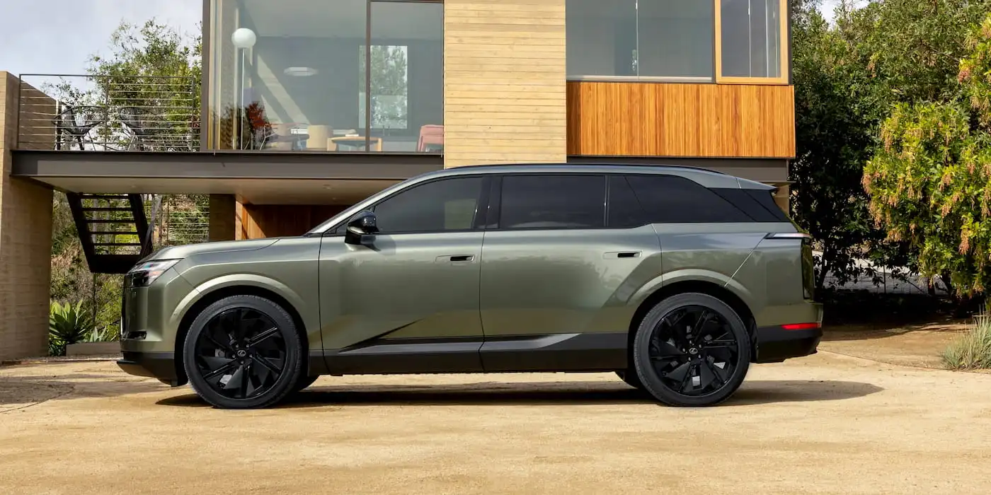 Lexus’ electric 3-row SUV makes its first public appearance