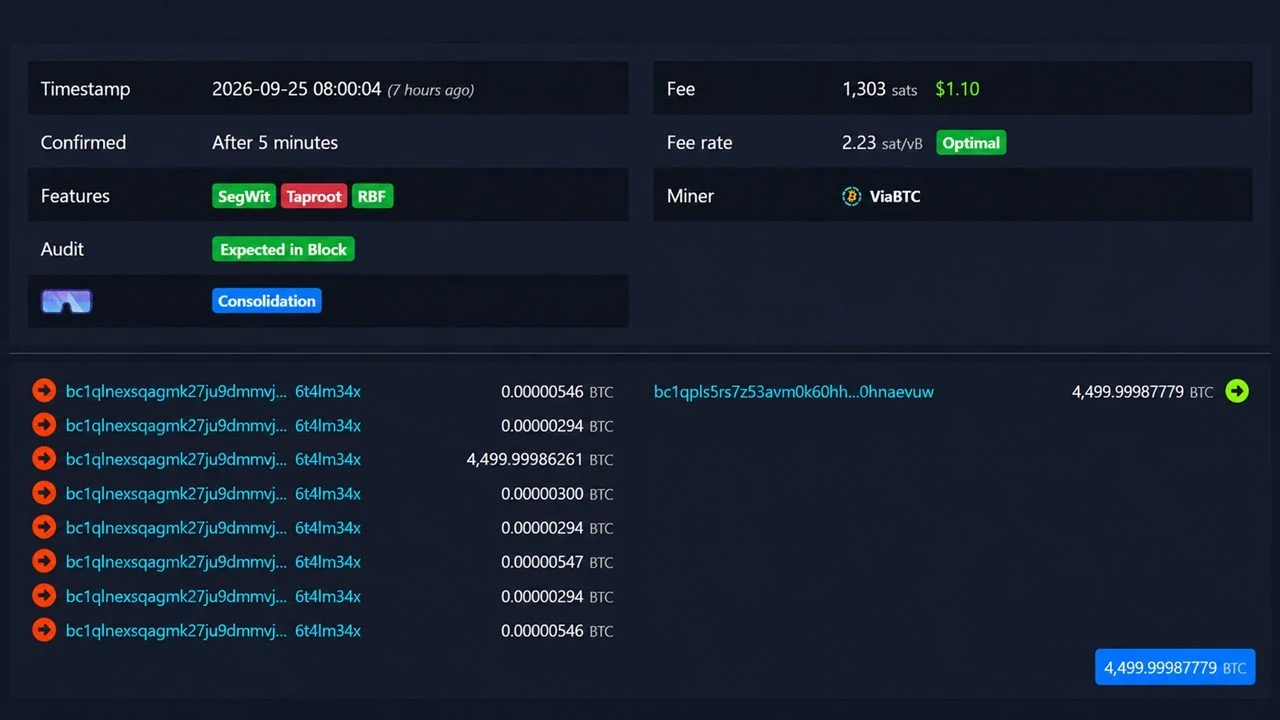 A 2019 Bitcoin Whale Moved $378M and Paid Just $1 to Do It