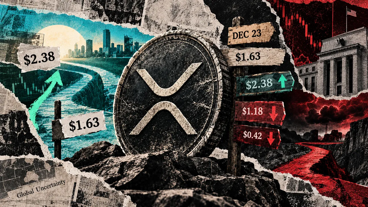 Why a $2.38 XRP price target is actually hiding a $1.18 crash risk