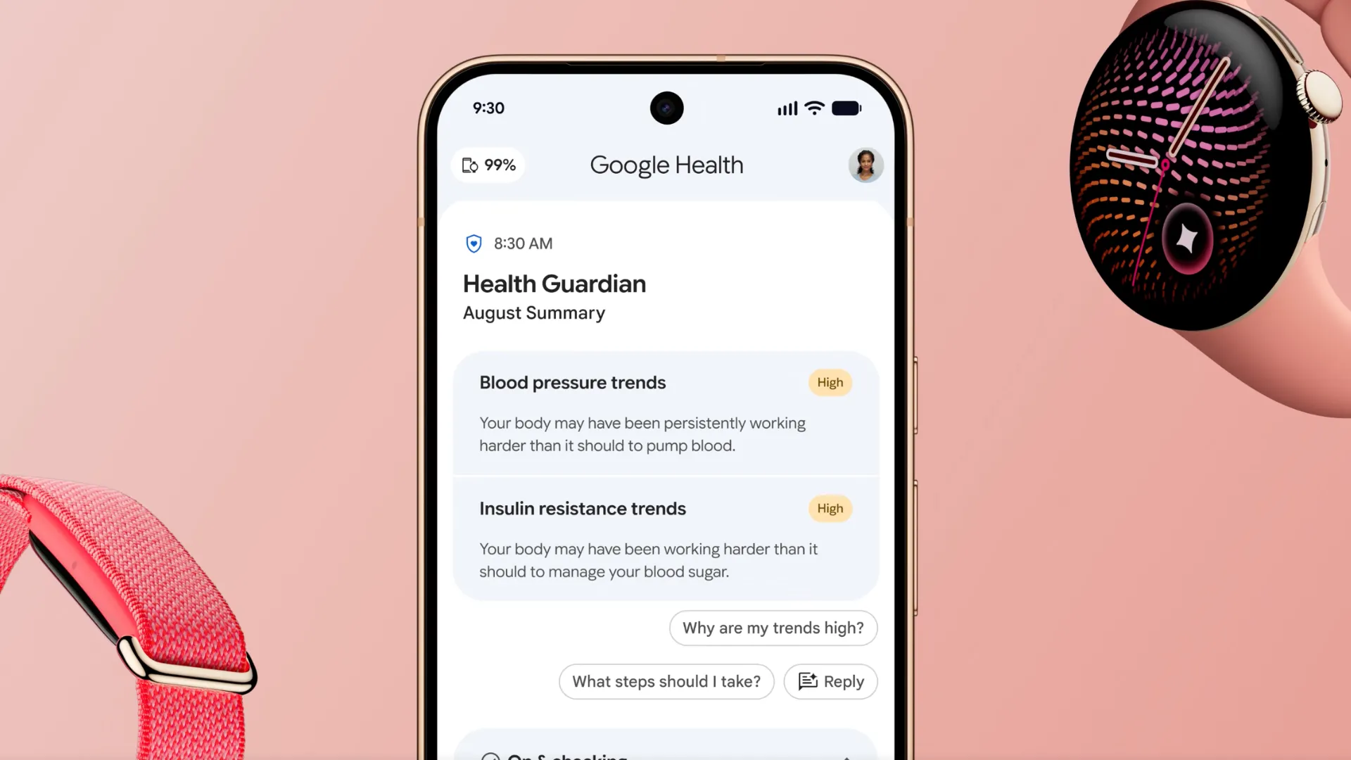Four new Pixel Watch features help you spot health changes before they become serious