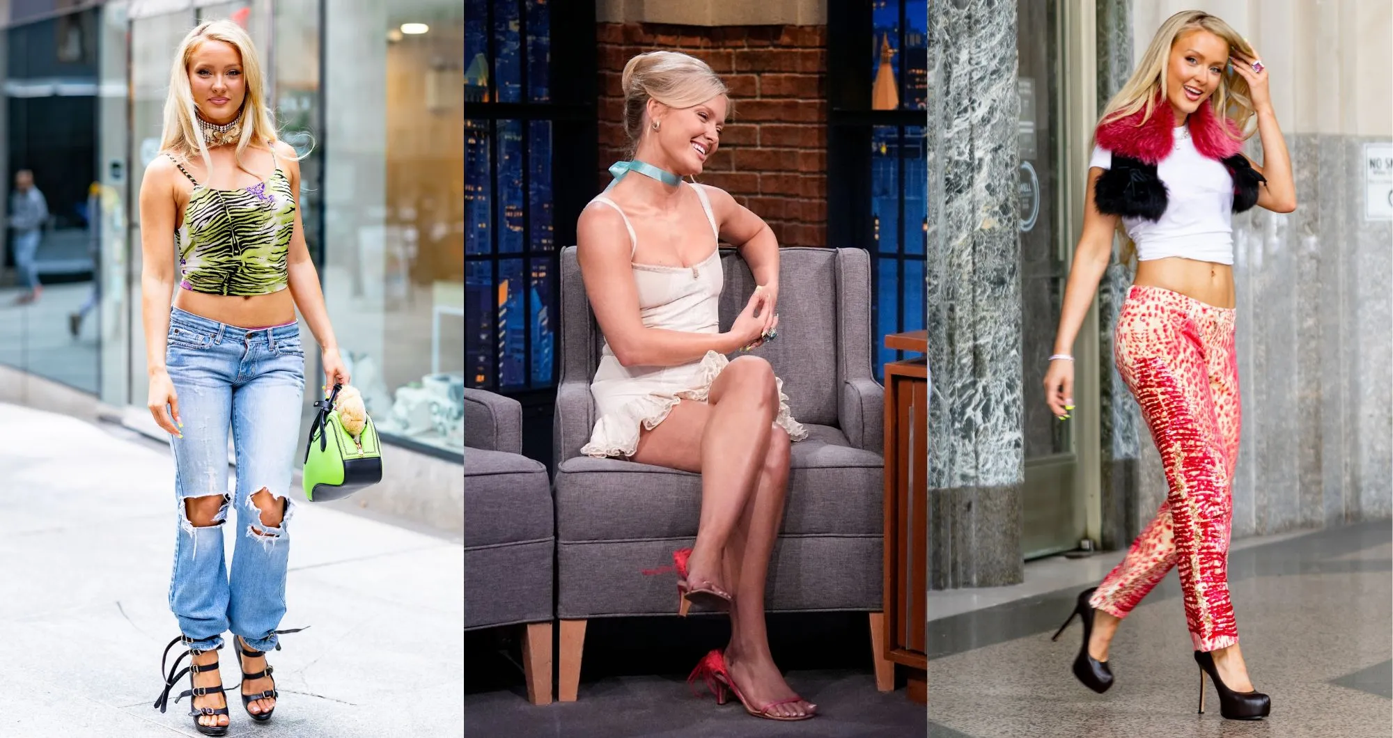 Zara Larsson Cycles Through Five Looks in 24 Hours With Heels Straight From the 2000s Going-out Playbook