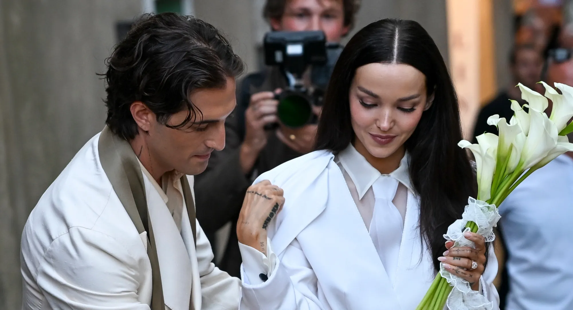 Dove Cameron Is the Latest Star to Do Suited Styling for Her Wedding