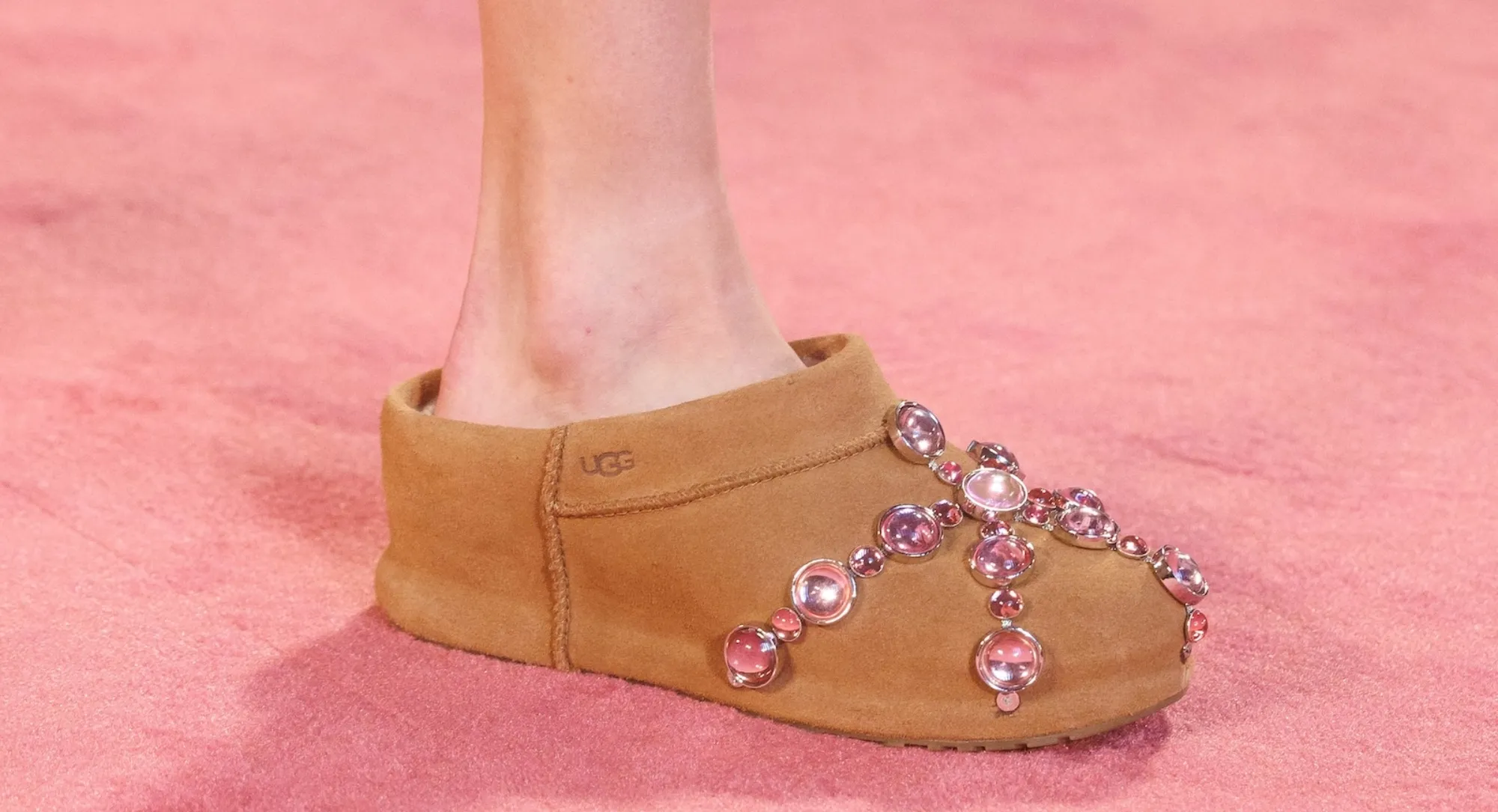 Uggs Get Bejeweled and Feathered on the Blumarine Runway in Milan