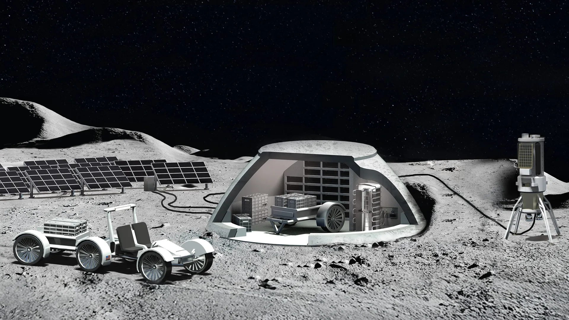 Hydrogen fuel cell that works without air targets long-duration Moon missions