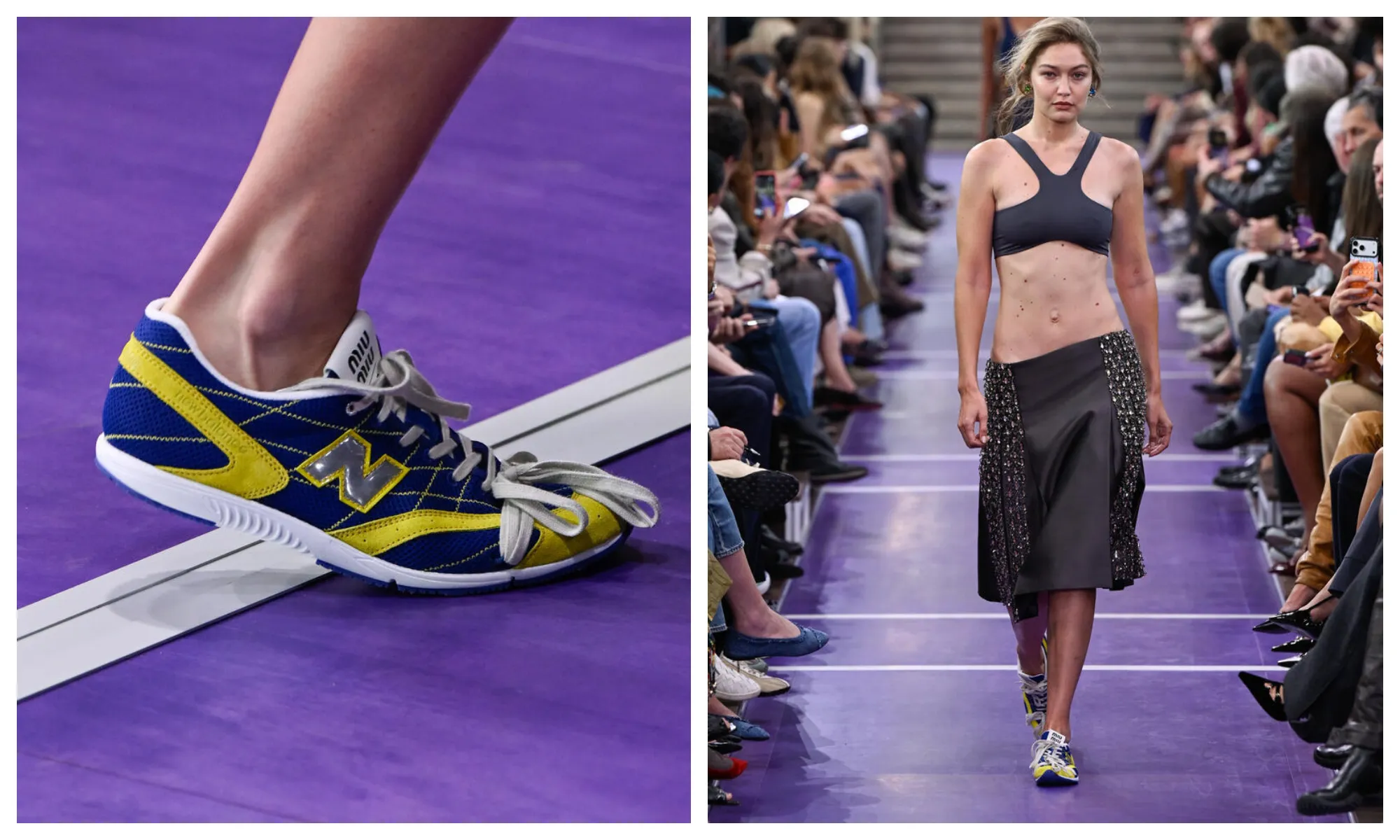 Gigi Hadid Debuts the Next Collab Sneaker from Miu Miu and New Balance on the Runway in Paris: Why It’s an Instant Hit
