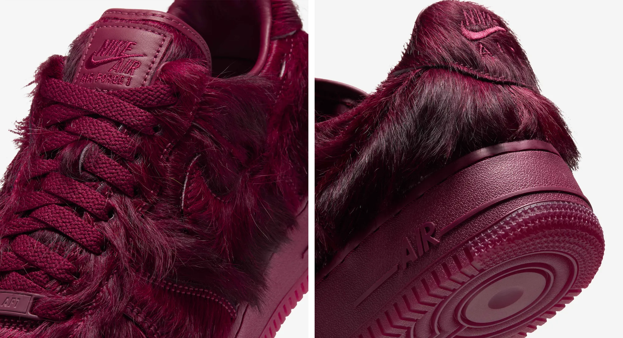 Nike’s Ultra-shaggy Air Force 1 Is Coming Back in a Deep Red