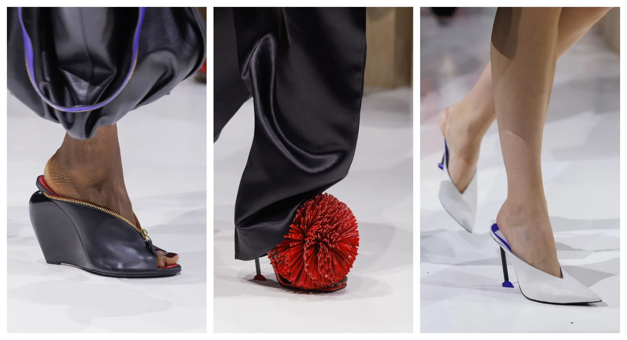 Givenchy Spring 2027 Shoes: Edgy Zippers and Playful Pom-poms Hit the Paris Runway