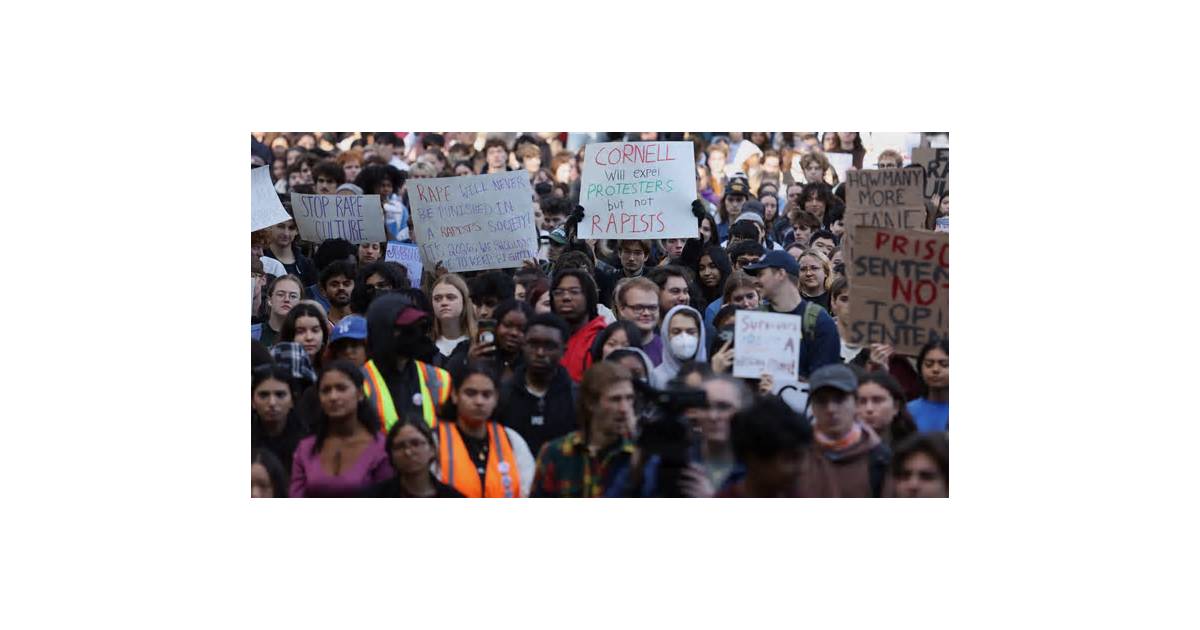 Cornell students stage anti-rape rally