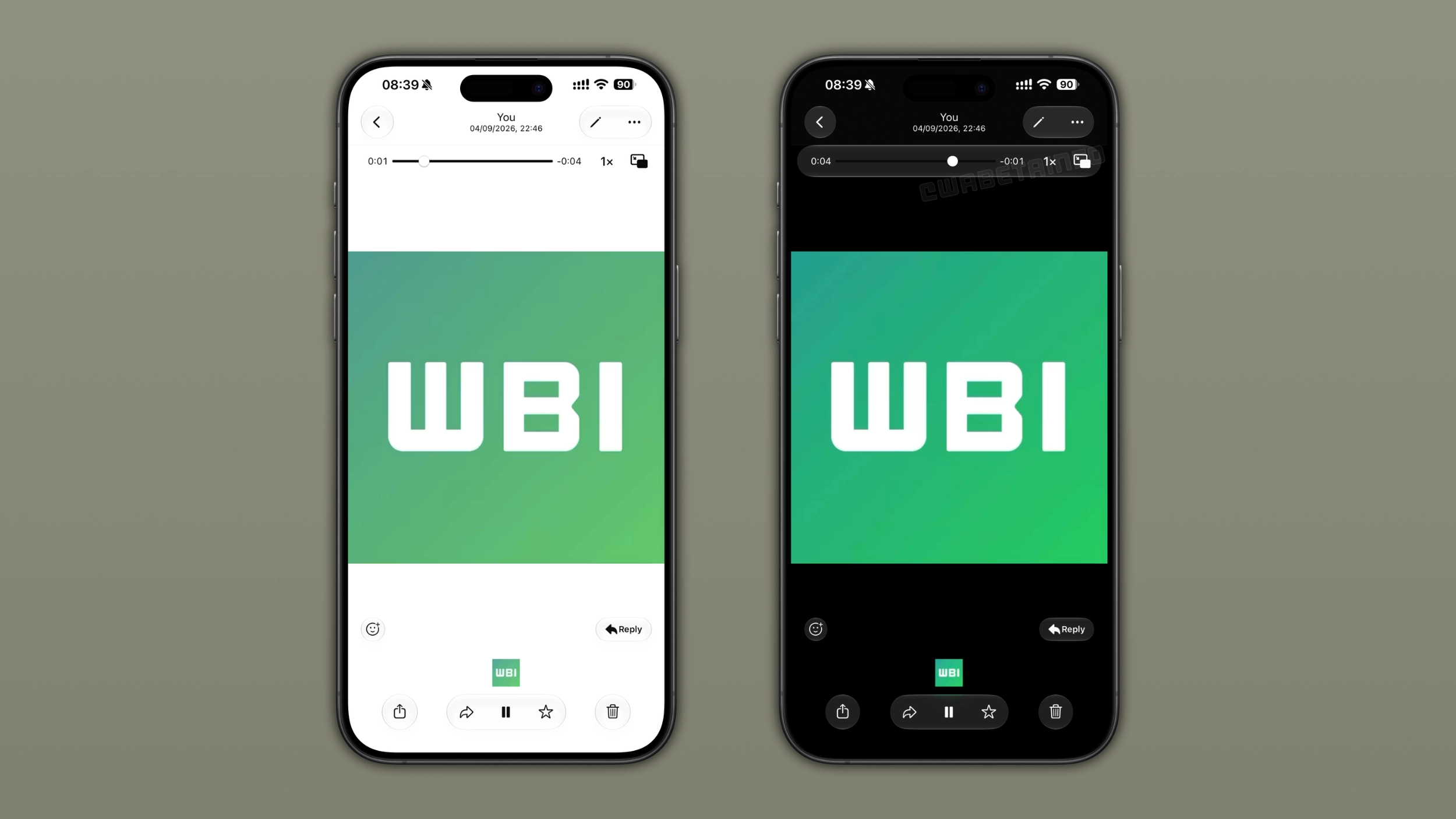 WhatsApp is rolling out Liquid Glass design for the video player