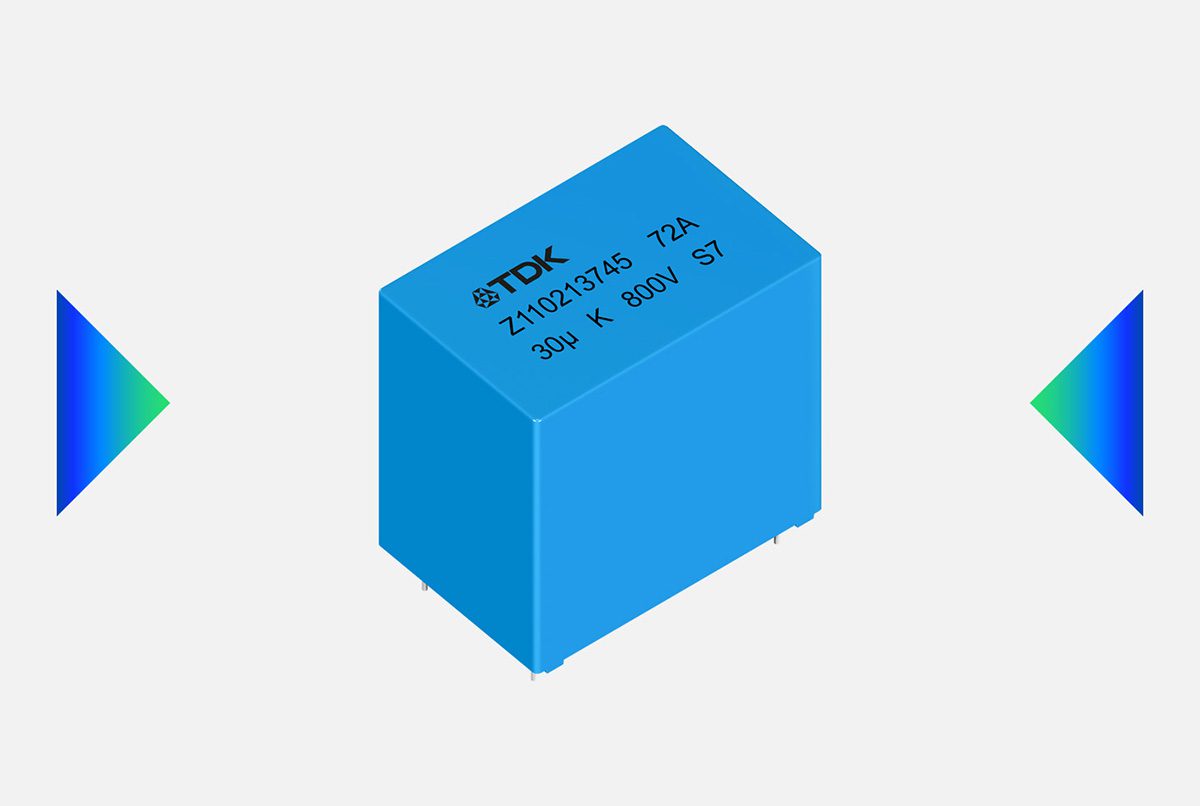 TDK’s new DC-link film capacitors are rated for up to 135° C