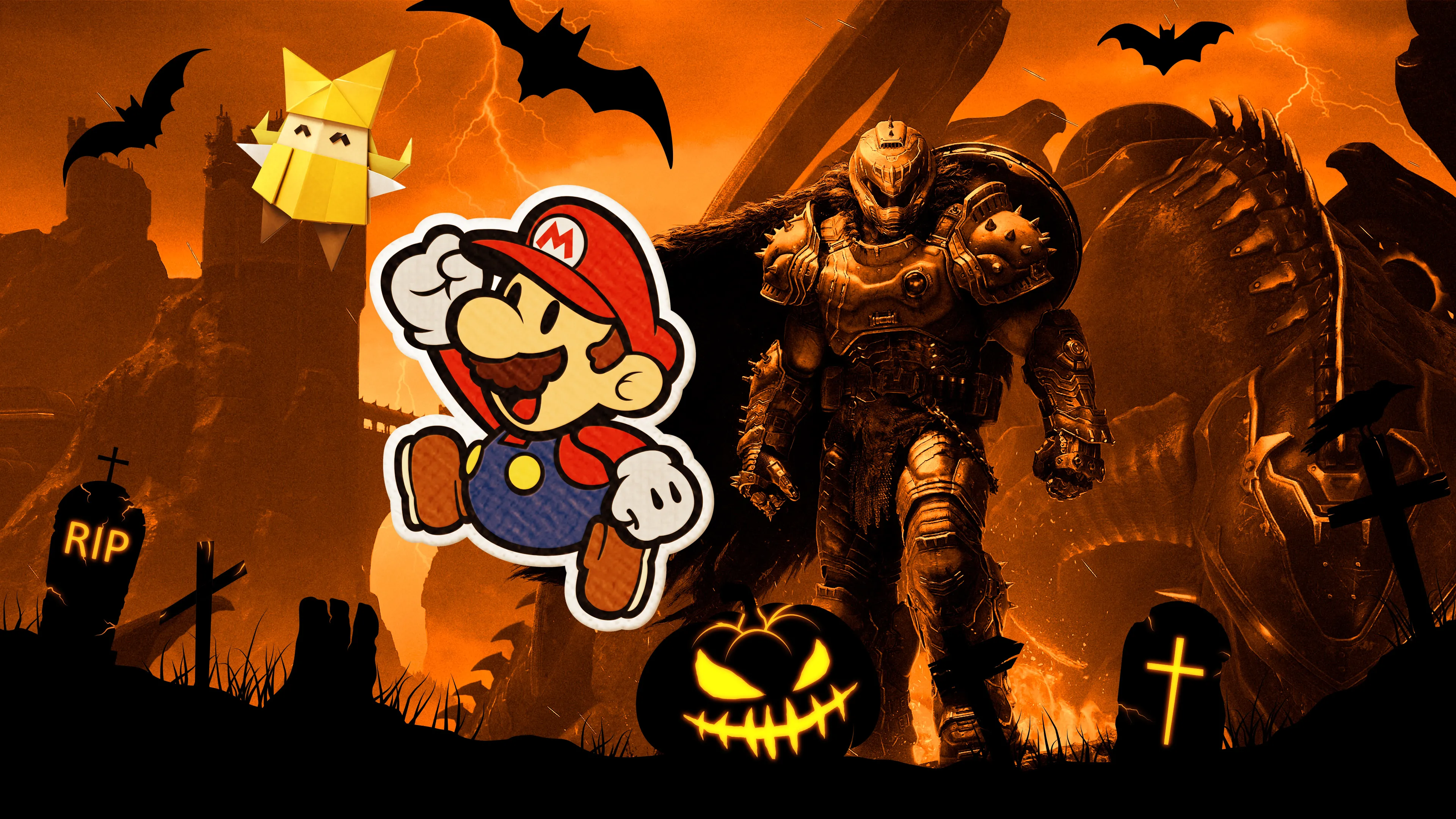 New FPS on Steam Looks Like Paper Mario Got Trapped in DOOM, and It's Made for Halloween