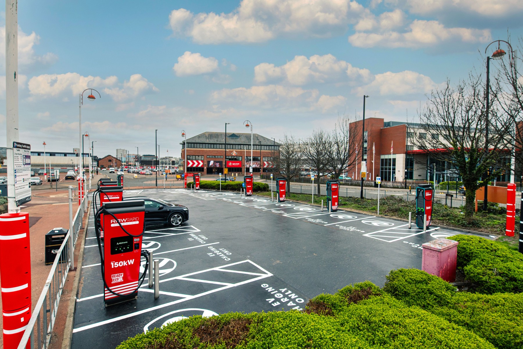 Sunderland AFC opens 20-bay EV charging hub in north-east England