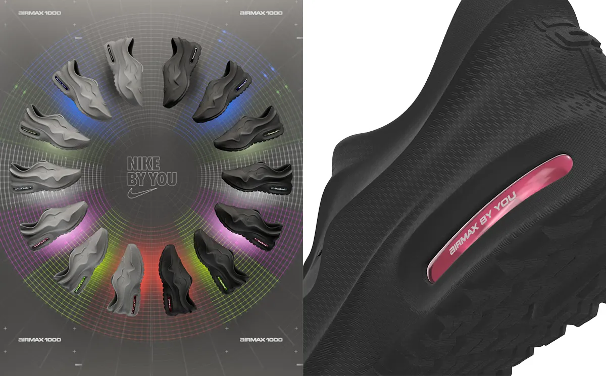 Nike’s 3D-printed Air Max 1000 Can Now Be Customized With 14 Possible Combinations