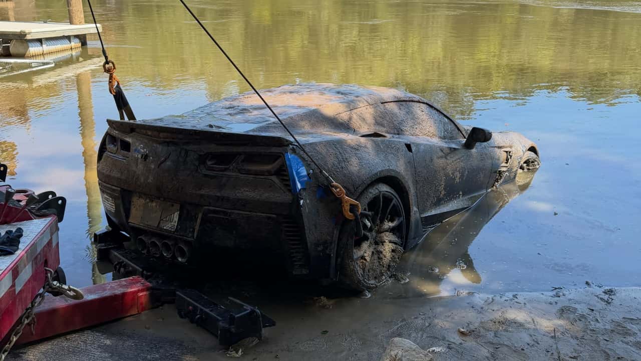 Stolen Corvette C7 Grand Sport Recovered After Five Years Underwater