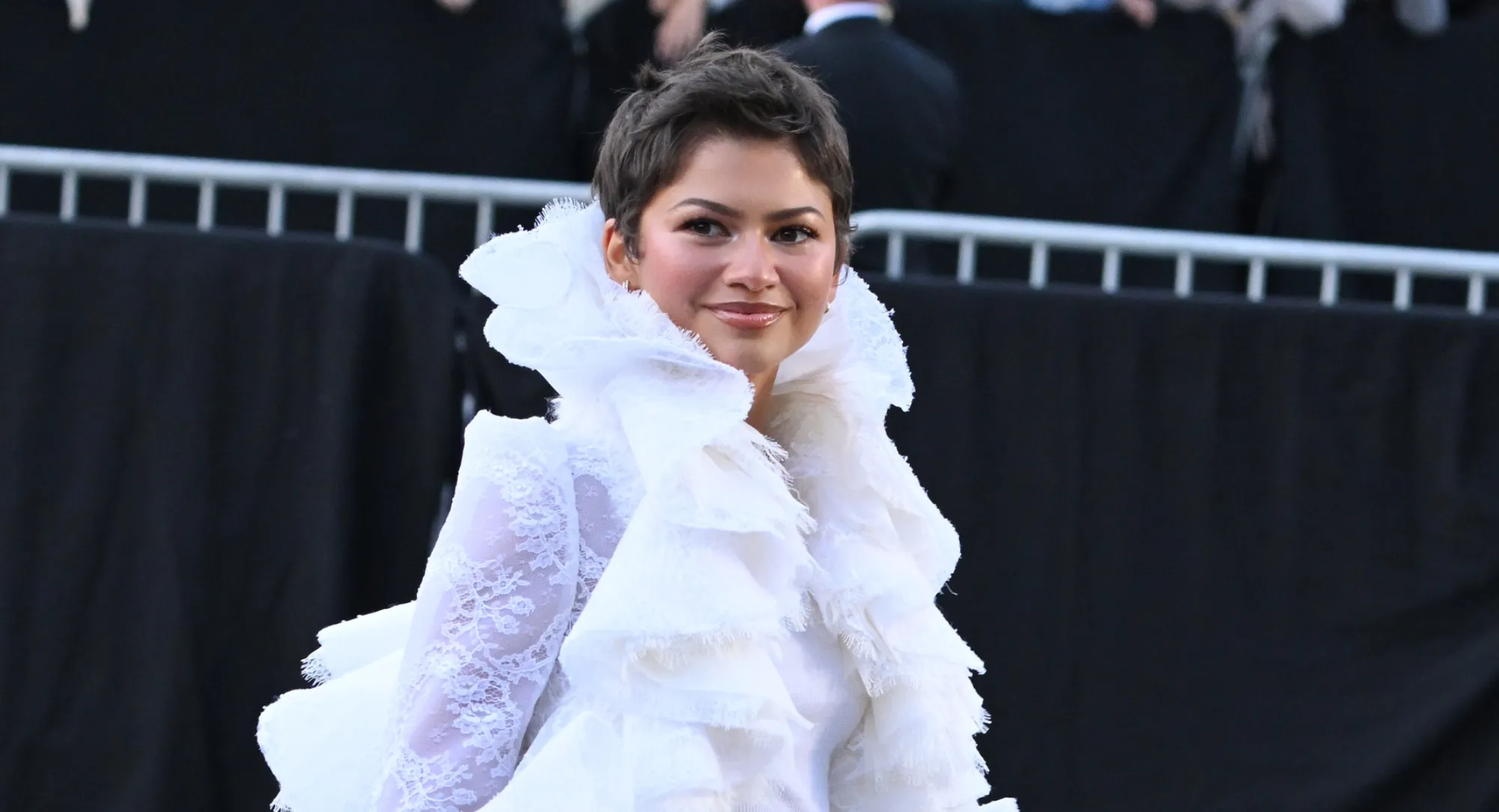 Zendaya Just Made a Casual Callback to Her Ethereal ‘Odyssey’ Press Tour at the Louis Vuitton Show