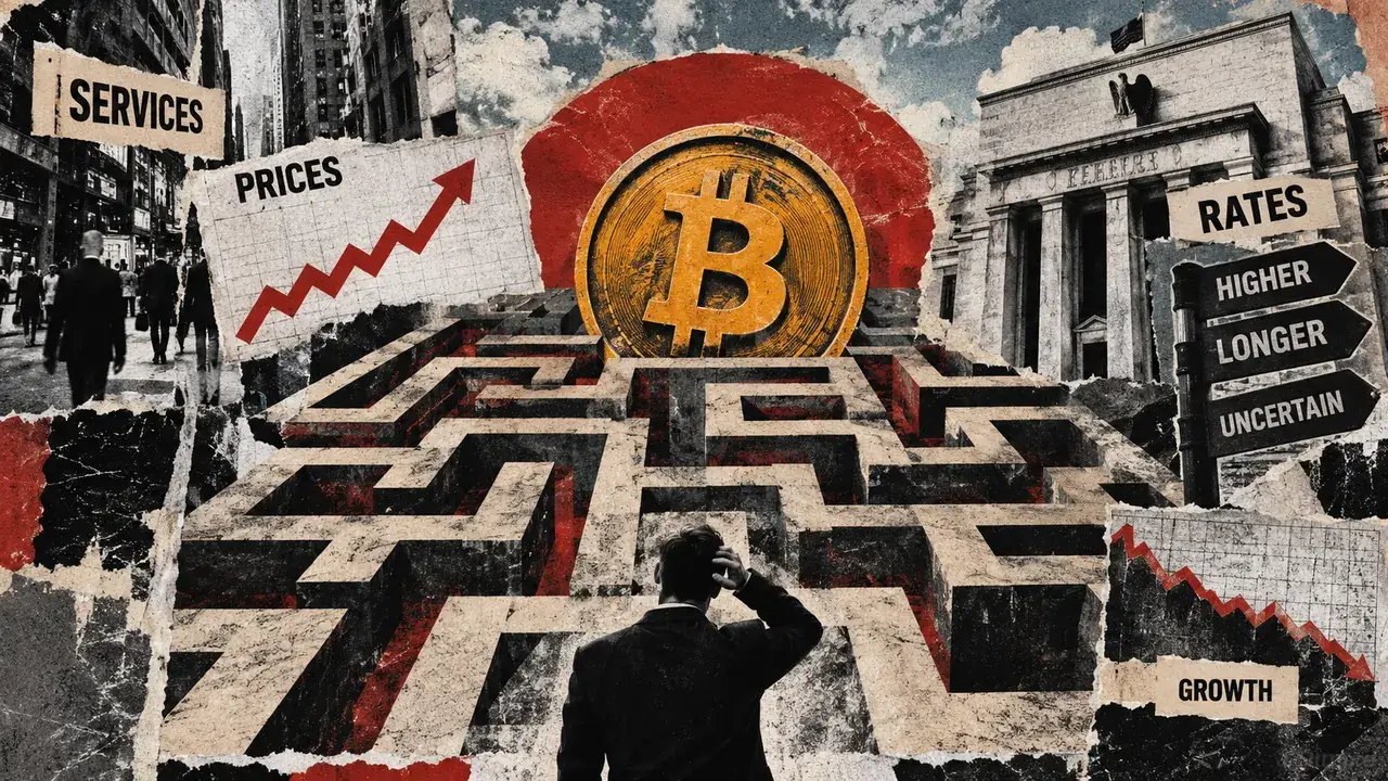US services price gauge hits a four-year high, clouding Bitcoin’s rate-relief outlook