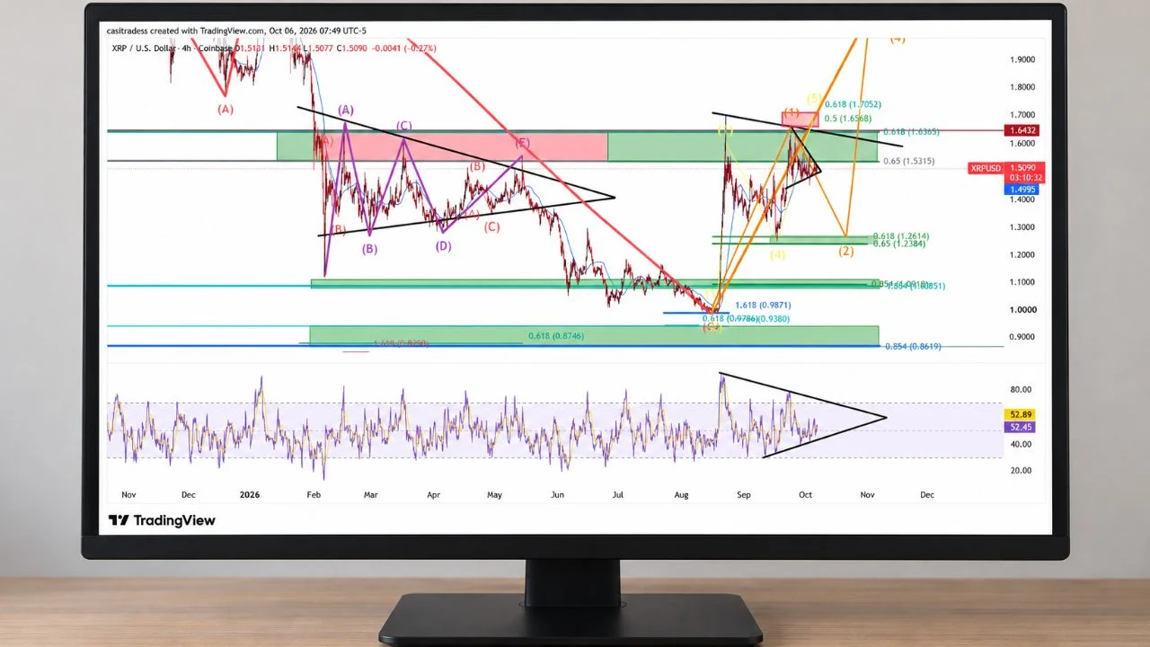 XRP Could Skip Final Rally and Fall Toward $1.27 Support