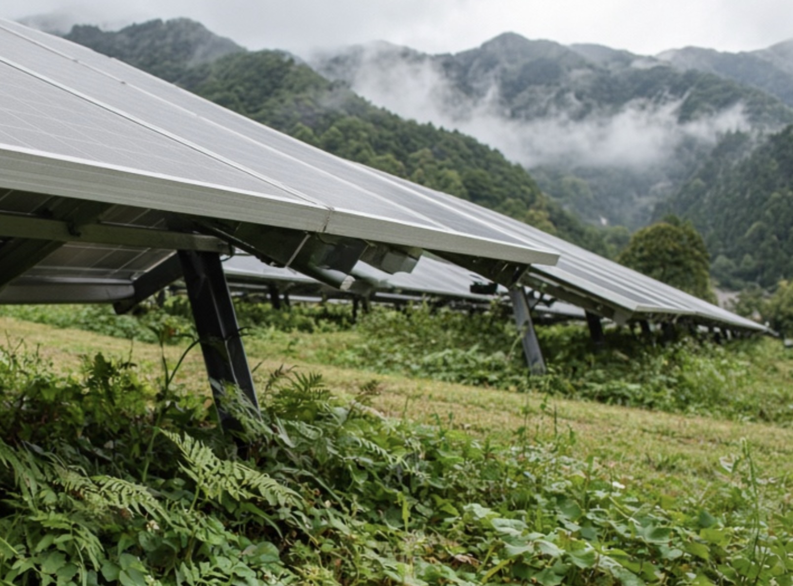 Plant diversity under PV modules rivals grassland at Japanese solar park