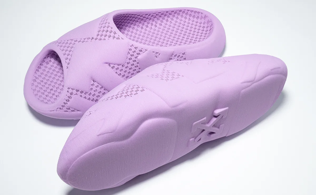 EXCLUSIVE: Off-White Gets Into 3D-printed Footwear With Arrows Teaser Slide Launch
