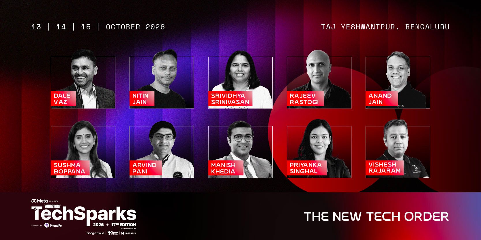 TechSparks 2026: From AI and defence to edtech and SaaS, more builders join the New Tech Order