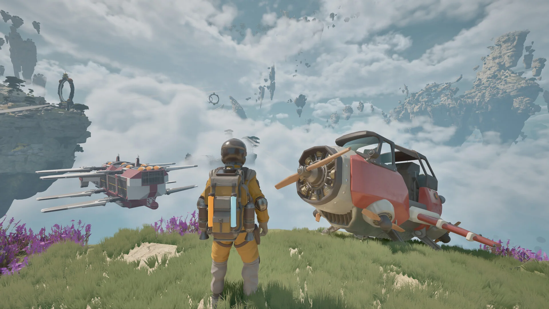 Airborne open world Atmosfar gets an early access release date and a trailer full of flying islands, cloud cruisers and sky taxis
