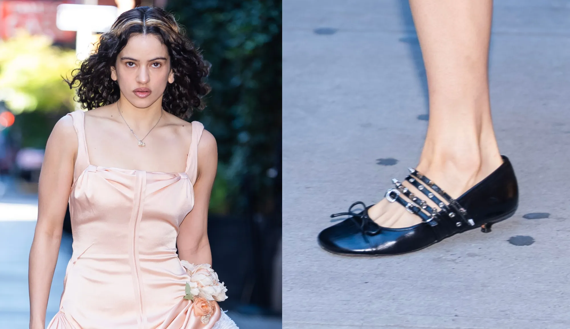 Rosalía Creates an Optical Illusion With Ballet Flats That Are Actually Hiding the Tiniest Kitten Heel