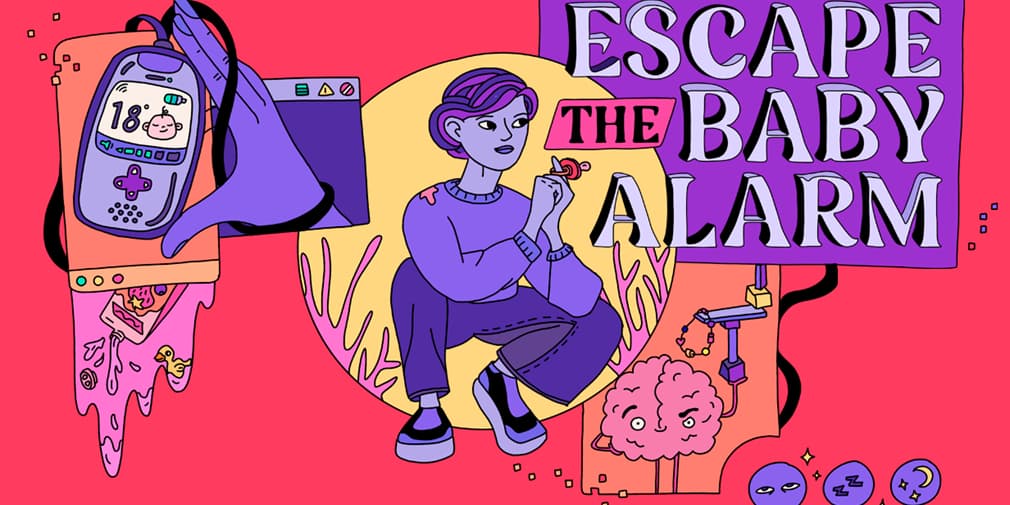 Escape the Baby Alarm is a humorous puzzle game about navigating the complexities of parenthood