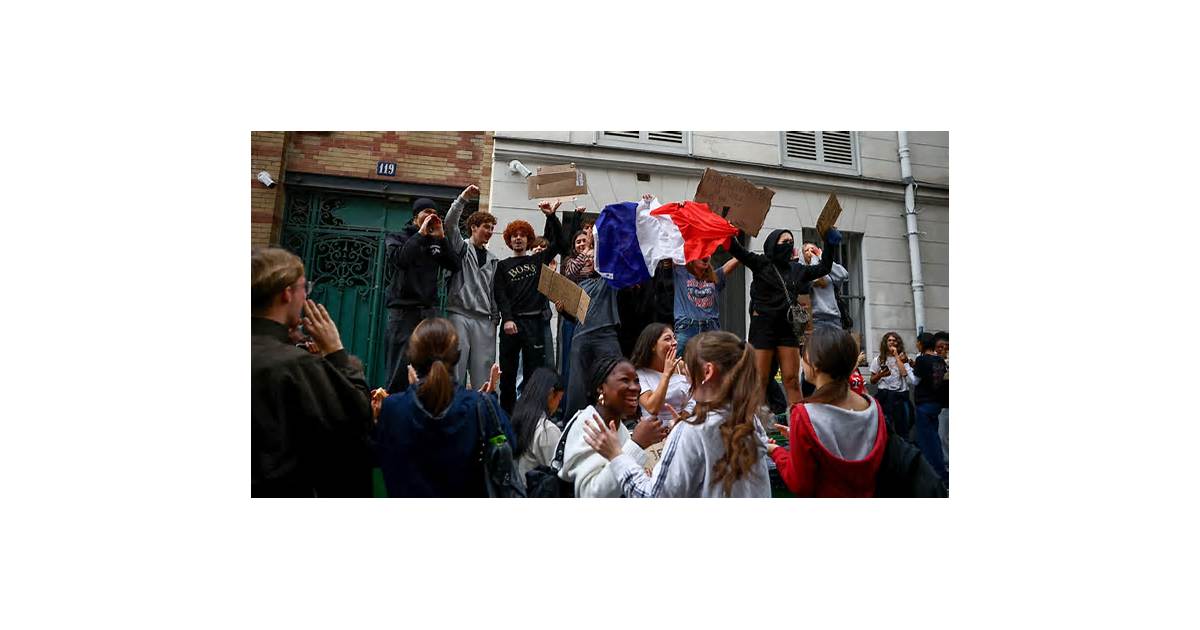 France protests live: High school students rally over conditions, tensions flare in Belgium